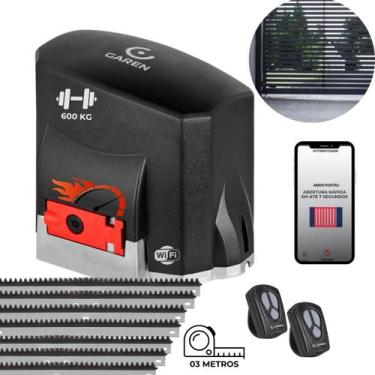 Imagem de Motor de Portão Wifi 127V Garen KDZ Fit Connect 1.3 Base Alumínio até 