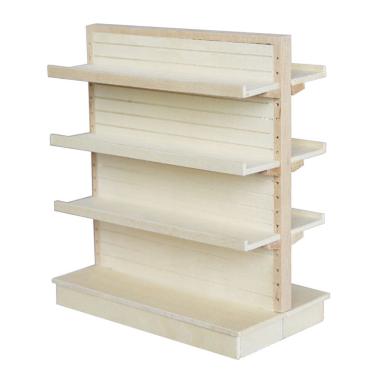 Imagem de Prateleira de exibição de móveis de casa de bonecas em miniatura em madeira em escala 1:12