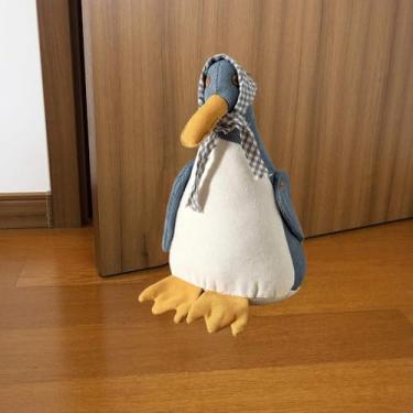 Imagem de Rolha de porta de animal, batentes de porta decorativos de pato, batente de porta fofo, batentes de porta de animais de pelúcia de tecido, protetor de parede interior para escritório em casa