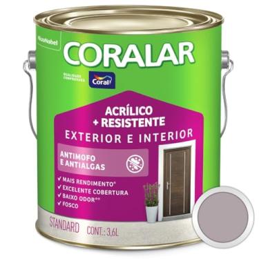 Imagem de Kit De Pintura Coralar 3 6Ml Com Trincha Dupla 538 1 1/2 Fibra Sintética Branca