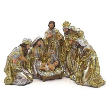Imagem de Presépio Importado Dourado Resina 30 cm