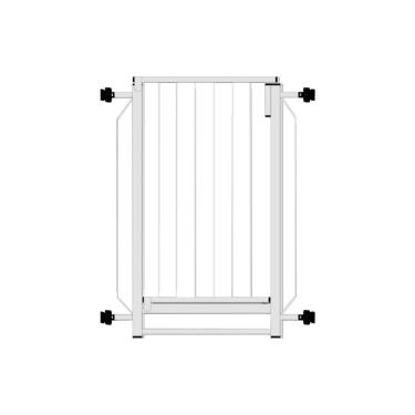 Imagem de Grade De Proteção Pet/kids Sem Extensor Branco