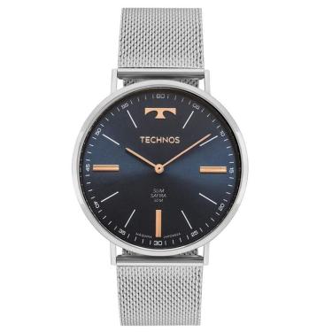 Imagem de Relógio Technos Slim 2025lue/1a Prata Masculino