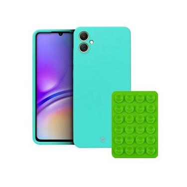 Imagem de Kit Capa Silicon Veloz para Samsung Galaxy A05 +  Ventosa - Verde - Gshield