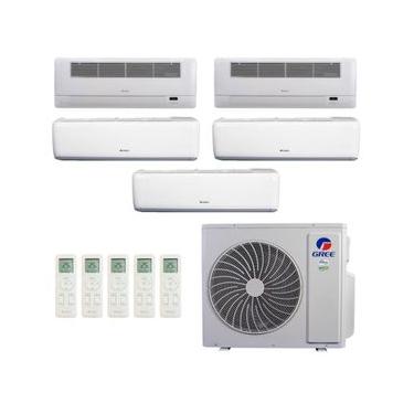 Imagem de Ar-Condicionado Multi Split Inverter R-32 Gree 42.000 (3x Evap HW 9.000 + 2x Evap Cassete 1 Via 12.000) Quente/Frio 220V