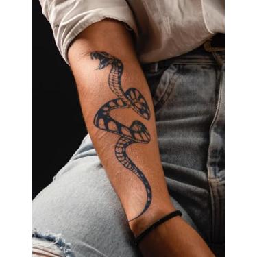 Imagem de Tatuagem de suco de ervas, semipermanente, gótica, Vox, com duração de 7 a 14 dias, sem queda, braço, pulso, peito, abdômen, costas, corpo, adesivo temporário, 1 pacote