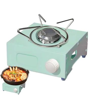 Imagem de Fogão portátil – Fogão de cozinha a gás ao ar livre, queimador de mesa, para acampamento, mochila, cozinha, pátio, balcão, praia, trailer