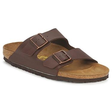 Imagem de Birkenstock Sandálias Femininas de Salto Aberto, Birko-flor marrom, 6-6.5