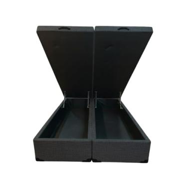 Imagem de Cama Box Baú King Bipartido 96 Diversas Cores (193x203x42) - Linhão (Linhão - Turim Petróleo)