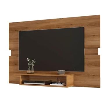 Imagem de Painel Eccos para TV até 50" Design Moderno, Prático e Elegante para Decorar e Organizar seu Ambiente (Freijo Nature)
