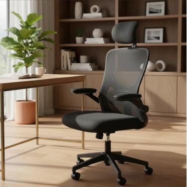 Imagem de Cadeira Escritório Ergonômica Stoel Summit Mesh Confortável Encosto Reclinável Home Office