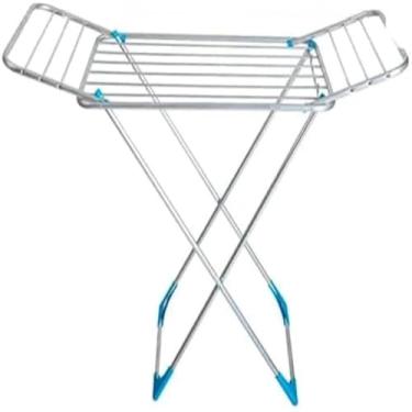 Imagem de Varal retratil para roupas de chao com abas dobraveis, grande, util