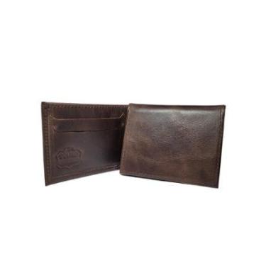 Imagem de Carteira Masculina Em L Couro Porta Cartao Dinheiro Documentos CNH Lisa Resistente Compacta-Masculino