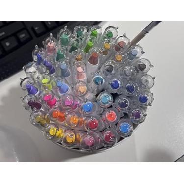 Imagem de Prudiut 48 gizes de cera torcidos e sedosos, materiais de arte laváveis, giz de cera de gel pastel multicultural, presente para colorir de fácil aderência