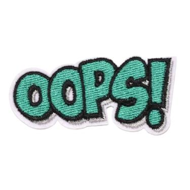 Imagem de Ruoming 1 peça de adesivos modernos bordados com emblema engraçado aplique de ferro em emblema costurado (6,5 x 3,3 cm)