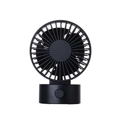 Imagem de AEWFRRV Mini ventilador portátil USB de verão lâmina dupla portátil 2 velocidades ventiladores silenciosos escritório casa ventilador de mesa (cor: D) yubin1993 (cor: A)