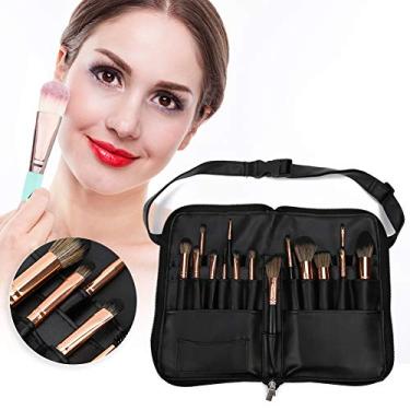 Imagem de Yinhing Estojo para Pincéis de Maquiagem Portátil Profissional, 24 Bolsos, Organizador de Suporte para Pincéis de Cosméticos para Maquiadores, Armazenamento Em Viagem, Material PU de,