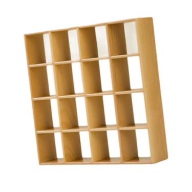 Imagem de simhoa Estante de livros em miniatura para casa de bonecas na escala 1:12, brinquedo para quarto, Madeira