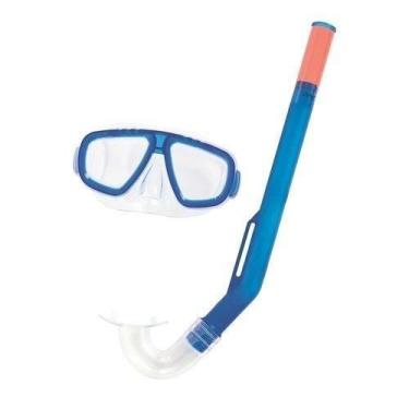 Imagem de Kit De Mergulho Snorkel + Máscara Infantil Bestway - Azul - Best Way