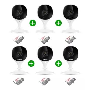 Imagem de Kit 6 Câmera De Segurança Wifi Imx Intelbras + Cartão 64gb