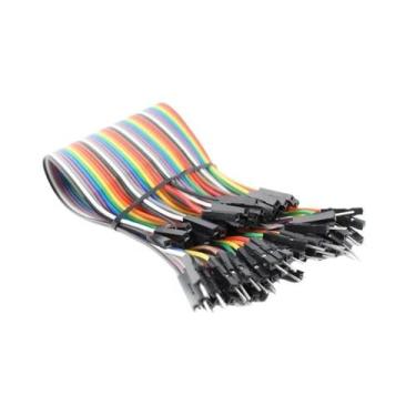 Imagem de Cabo Jumper Dupont De 20 Pinos, 20cm, Macho Para Macho/Fêmea, Para Kit