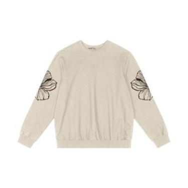 Imagem de Moletom Feminino Plus Size Secret Glam Bege-Feminino