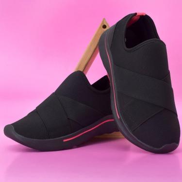 Imagem de Tênis Feminino Elastico Duplo Macio New Styllus Original - CalifórniaShoes Cor:;Tamanho:41-Unissex