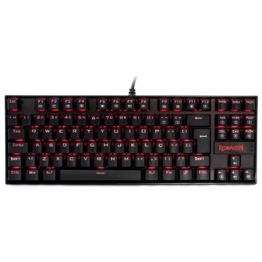 Imagem de Teclado Mecânico Gamer Redragon Kumara, Anti-Ghosting, LED Vermelho, S