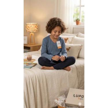 Imagem de Pijama Infantil Masculino Lupo 100% Algodão Original Conforto Tamanho: