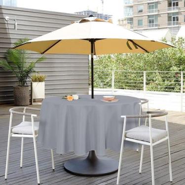 Imagem de Toalha de mesa SARAFLORA 60" redonda impermeável lavável