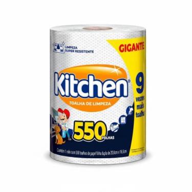 Imagem de Toalha De Papel Kitchen Gigante 550 Folhas Rolo Grande