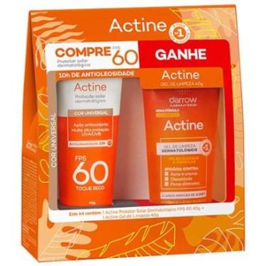 Imagem de Darrow Actine Kit – Protetor Solar Facial com Cor FPS60 + Gel de Limpeza Facial Kit-Unissex