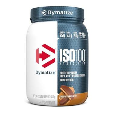 Imagem de Iso 100 Whey Isolado Hidrolisado Dymatize 1,4lbs 640g, Chocolate Peanu