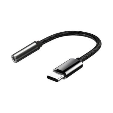 Imagem de Cabo Adaptador De Áudio USB Tipo C Para 3.5mm Para Samsung Xiaomi Redm