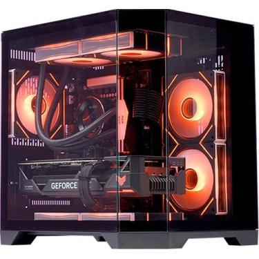 Imagem de Gabinete Gamer K-mex Aquário CG-01KV Ângulo Micro Atx S/ Fan - K-mex I