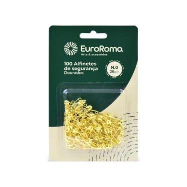 Imagem de Alfinete Seguranca Dourado 100pc N.0 - EuroRoma, Unico