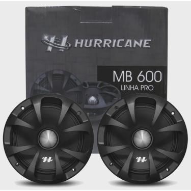 Imagem de Par Alto Falante Midbass Hurricane Pro MB600 6 Polegadas 500W rms Bobina Simples