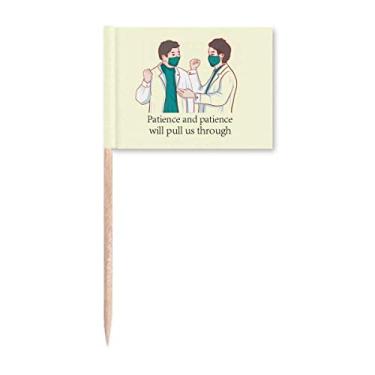 Imagem de Doctors Discuss Communicationpick Flags Marcador Topper Decoração de Festa