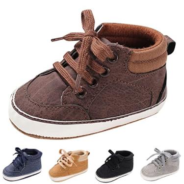 Imagem de Sapatos infantis primavera e outono para bebês meninos e meninas sapatos esportivos de chão fundo plano roupa de páscoa não infantil, Preto, 0-6 Meses