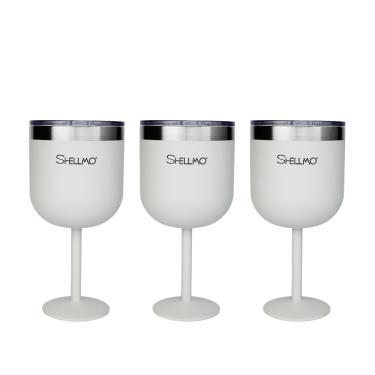 Imagem de Kit 3 Taças  Térmicas Shellmo a Vácuo para Gin - 530ML