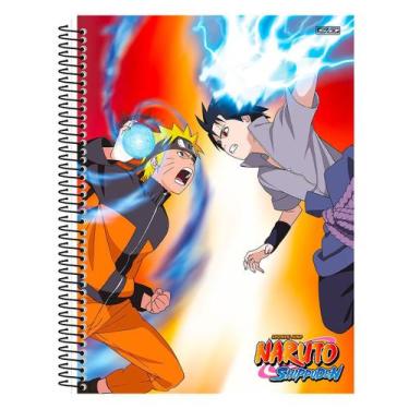 Imagem de Caderno Naruto E Sasuke 1 Matéria 80 Folhas - Macrozão