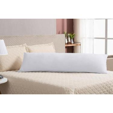 Imagem de Travesseiro Para Dormir Abraçado Refil Branco Silicone 90cm - Beatriz
