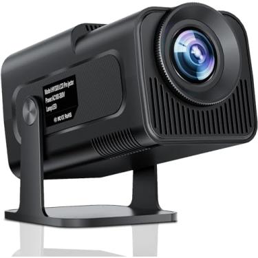 Imagem de HY320 Projetor Android 11-12,000 LUX FHD 1080P Nativo 4K Suporte, WiFi 6 BT 5.2, Rotativo 180°, Auto Correccao Trapezoide, Mini Projetor Portatil para Celular/TV Stick/PC (EU Plug)