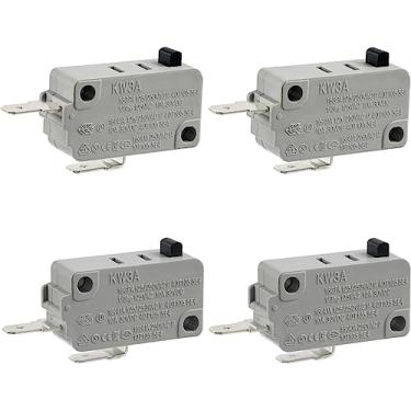Imagem de BOJACK Interruptor de porta para forno de micro-ondas KW3A 16A 125/250 V Interloc de porta (pacote com 2 peças normalmente fechadas e 2 interruptores abertos)