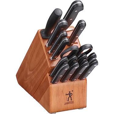 Imagem de Conjunto de blocos de facas clássico J.A. Henckels International, 16 peças, preto