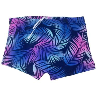 Imagem de Sunga Infantil Juvenil Folhas Masculina  Proteção Solar UV50-Masculino