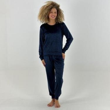 Imagem de Pijama Malwee Plush Manga Longa com Calça Feminino-Feminino
