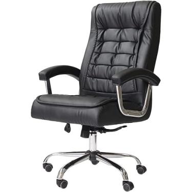 Imagem de Cadeira de Escritório Presidente Oslo Cor Preta - Mola Ensacada - Kazalinda
