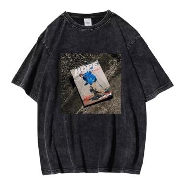 Imagem de Camiseta J-Hope Solo vintage estampada lavada streetwear camisetas vintage unissex para fãs, 3, M