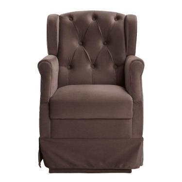 Imagem de Poltrona Cadeira De Amamentação Balanço Ternura Café